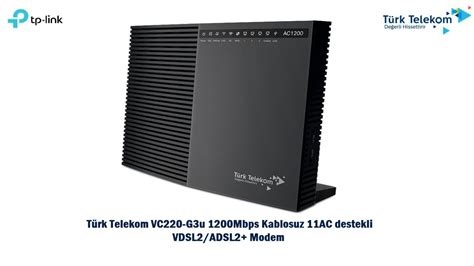 Tp link modem configuration and tp link modem setup. Türk Telekom / TP-Link AC1200 VC220-G3u Modem Router ...