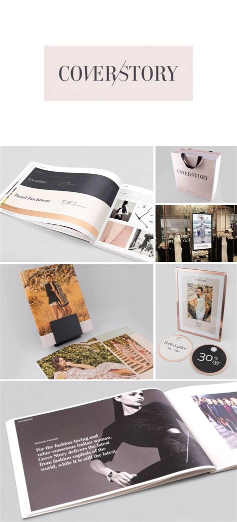 Looking for some inspiration for creating your brand identity? Brand Identity for a fast fashion brand called Cover Story ...