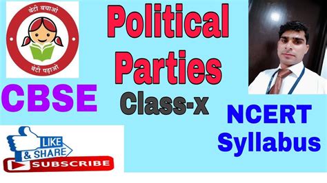 Class-10, political science, political parties,NCERT ...