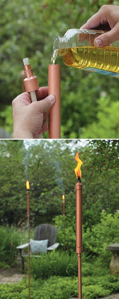 Finally, hang the torch from the hanger. 30+ Cheap And Easy DIY Lighting Ideas for Outdoor 2017