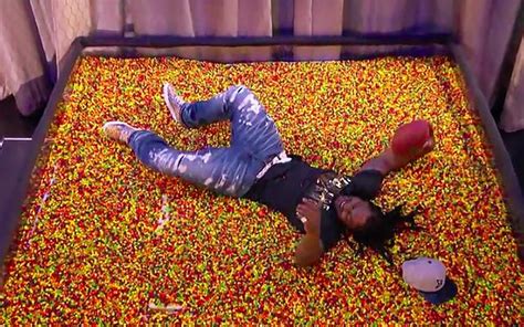 Marshawn decided to pull some wheelies during a break in the action, which created a clip that went viral, raising expectations that skittles was shooting a super bowl commercial in scotland. LOOK: Marshawn Lynch jumps in Skittles-filled end zone on ...