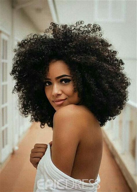 Black hair is one of the most admired hair textures in the world and although it has managed to. Ericdress Big Afro Curly Synthetic Hair Capless African ...