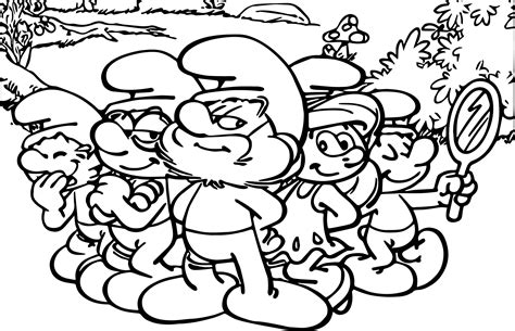 The coloring page is available as pdf or png file for printing or downloading. awesome Smurfs Back Smurf Coloring Page | Coloring pages ...