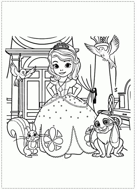 Your girls will squeal with delight and say, awwwww when they see our huge selection of pages. Sophie The First Coloring Pages - Coloring Home