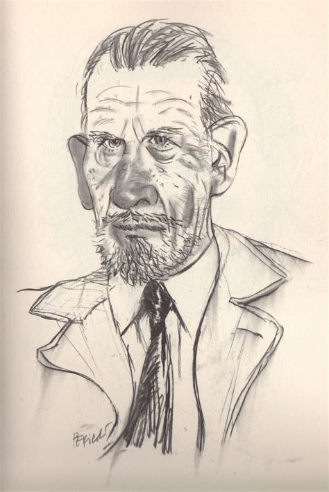 John steinbeck is a character from bungou stray dogs. Tullio Pericoli John Steinbeck | Caricature drawing ...