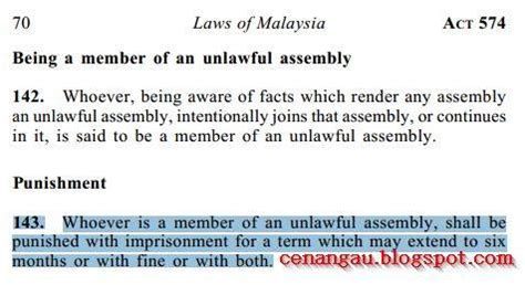 Kanun keseksaan malaysia (akta 574) ialah suatu akta yang digubal bagi. Pasai apa pulak Salahuddin kena Seksyen 143 Kanun ...