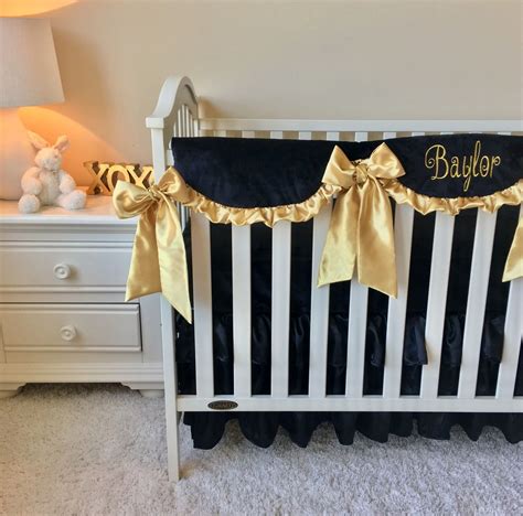 Choose from contactless same day delivery, drive up and more. Bumperless Crib Bedding - Black and Gold #GoldBedding ...