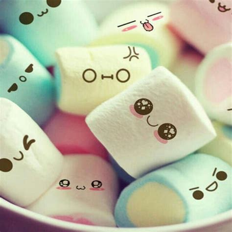 Diese maskenbildbearbeitung mit musikfotoaufklebern und. #MARSHMALLOWS MIT GESICHTERN | Kawaii bonito, Papel de ...