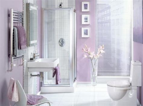 As quite deep tone, it plays completely differently roles with variable textures. purple-bathroom-decorations | HomeMydesign