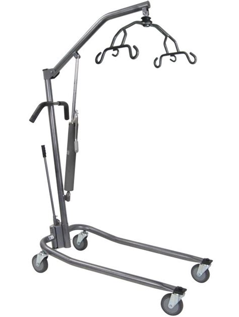 When inflated, the camel lifts the patient into a raised seated position ready to stand with or without assistance. Invacare Hydraulic Patient Lift