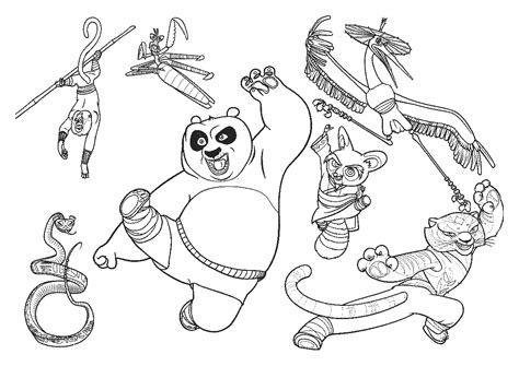 Here are fun free printable panda coloring pages for children. kung fu panda 2 coloring pages | Minister Coloring