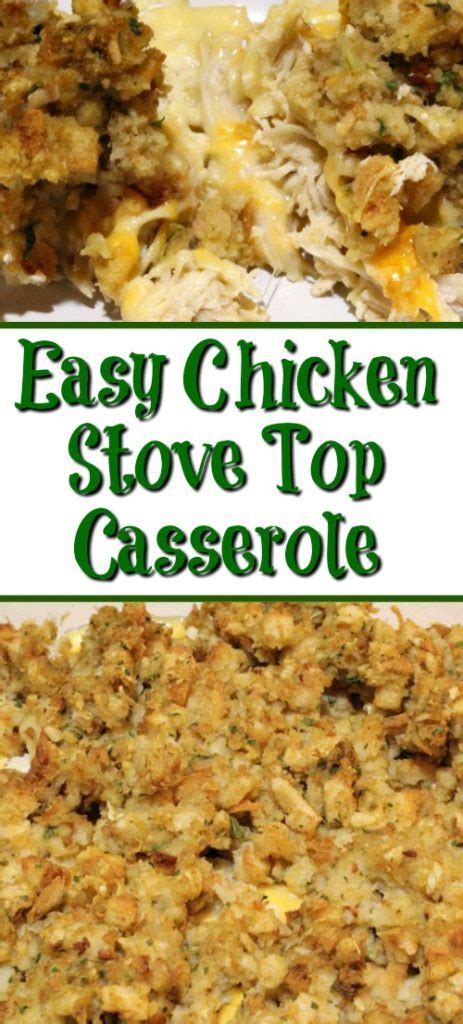 Lay each piece of thigh meat out and spread with an even layer of the stuffing mixture. Easy Chicken Stove Top Casserole with Weight Watcher Break ...