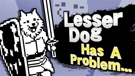 Keep on petting and it's neck will grow longer until lesser dog has gone where no dog has gone before. Lesser Dog Splash Card Smash Bros 4 x Undertale : Undertale