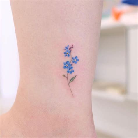 Complete guide to flower tattoos: Forget-Me-Not Flower Tattoo Meaning - HowLifeStyles