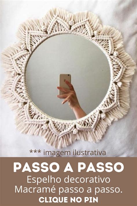 This exact piece has already been sold, but if you message me you can select the exact piece of wood you'd like for me to use and i'll recreate this exact pattern on it. Aprenda como fazer espelho decorativo com macramê! diy ...