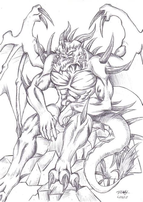 How to make your own demon coloring pages? Demon Nidhogg by Ragnarokdragon on deviantART | Coloring ...