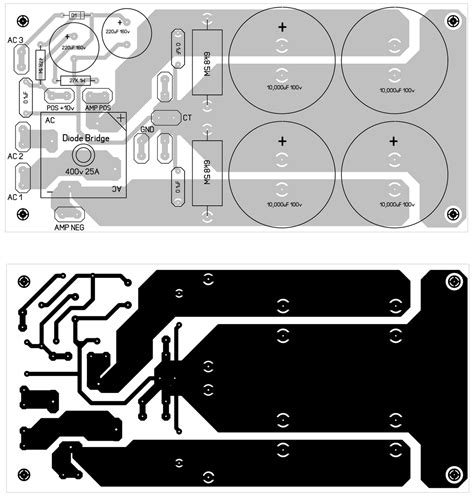 Power amplifier using ic anxxxx : 600 Watt Mosfet Power Amplifier Diagram with PCB - Gallery Of Electronic Circuit Diagram Free