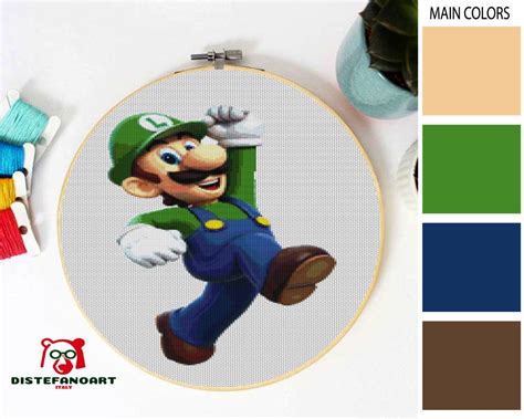 Maybe you would like to learn more about one of these? LUIGI Cross Stitch Pattern PDF, Embroidery Chart, Cute ...