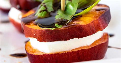 Maybe you just want to spice up your wednesday night dinner routine? A fresh way to enjoy classic caprese, with juicy peaches ...