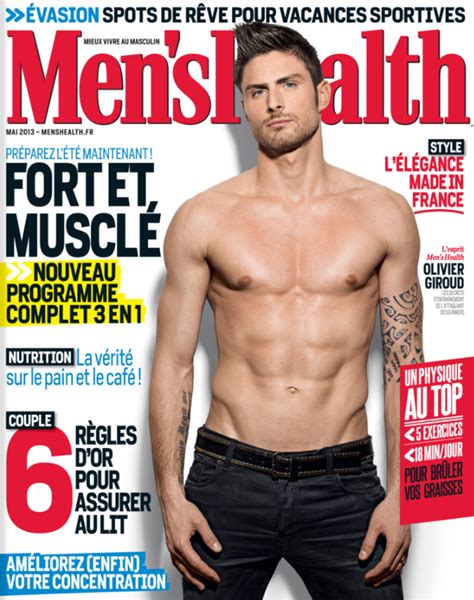 Olivier has a height of 6 feet 4 inches and weighs 88 kg. Olivier Giroud | Men's health magazine, Männer gesundheit ...