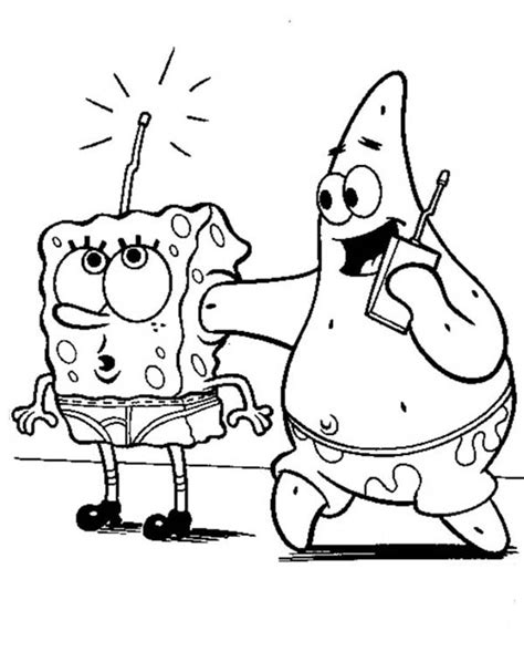 ⭐ free printable spongebob coloring book. Coloring Pages Of Spongebob And Patrick - Coloring Home