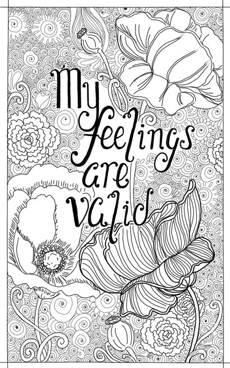 What does explore your emotions coloring book do? My feelings are valid by fitzgingerart | Coloring books ...