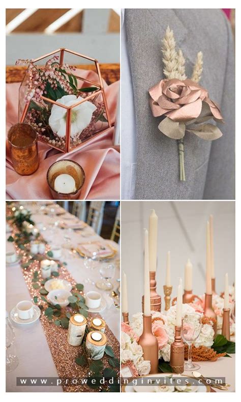 These light blush hues are a subtle. Glamorous Rose Gold Wedding Color Schemes for Your 2020 ...