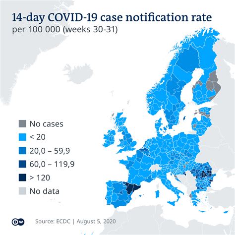 Das ist die zahl der infektionen auf 100.000 einwohner in 14 tagen. Coronavirus: Focare regionale în UE | Europa | DW | 13.08.2020