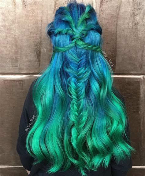 It is a dominant genetic trait. Green Hair Color Ideas for 2017 | 2019 Haircuts ...