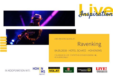 Lesen sie die wichtigsten internationalen nachrichten auf der rt de webseite. "Ravenking" auf der Live-Inspiration-Bühne - Vorarlberg ...