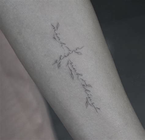 You can also add name to your tattoo to make it more beautiful and you can try some of meaningful quotes with cross design. Kids name as cross | Tattoo quotes, Tattoos, Flower tattoo