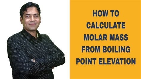 Molar mass of an element = relative atomic mass x molar mass constant (g/mol). Calculating The Molar Mass of The Unknown Compound From ...