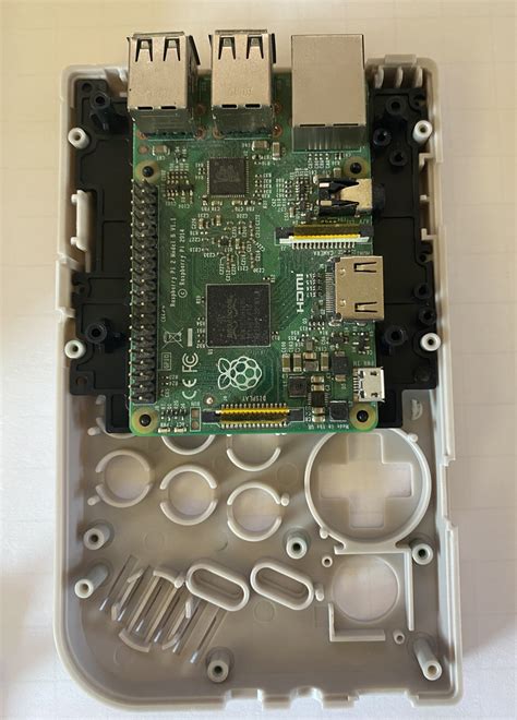 Piboy dmg retropie raspberry pi fully configured hand held system and ready to play. Figure 1: A Raspberry Pi installed in the front case half.