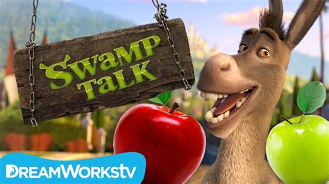 Dictation is powerful compare to scribble. Donkey Tests the New Apple | SWAMP TALK WITH SHREK AND ...