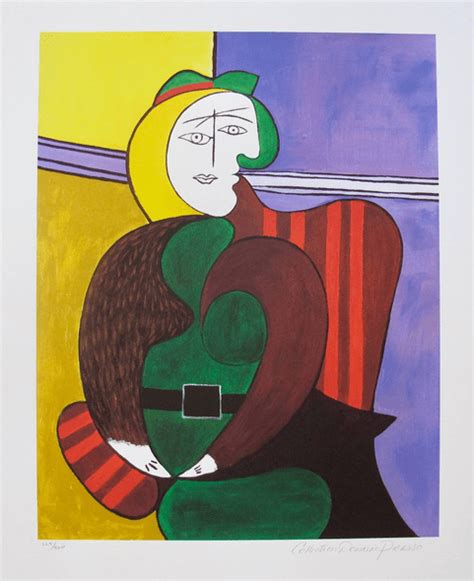 Jmussuto has uploaded 19103 photos to flickr. Pablo Picasso Estate Signed Giclee:"#50 The Red Armchair ...