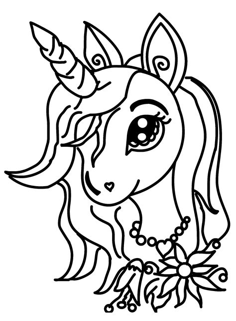 Enter the world of the most amazing legendary horn owners creatures called: Cute Unicorn Coloring Pages- How to Draw » Draw 2 Color