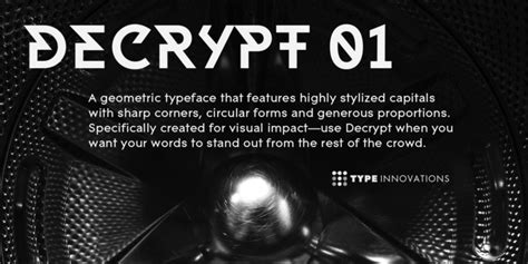 Begin by writing down the alphabet in order on a piece of. DECRYPT 01 Font Download #font #typeface #typography ...