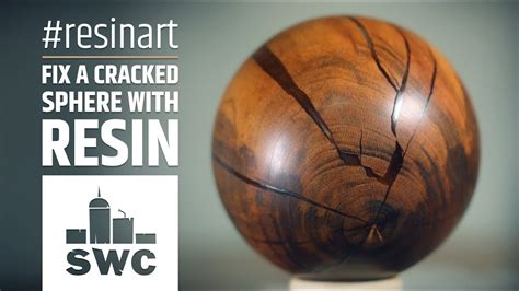 How to restore cracked painted wooden columns step 1. How to fix a cracked wooden sphere with epoxy resin - YouTube