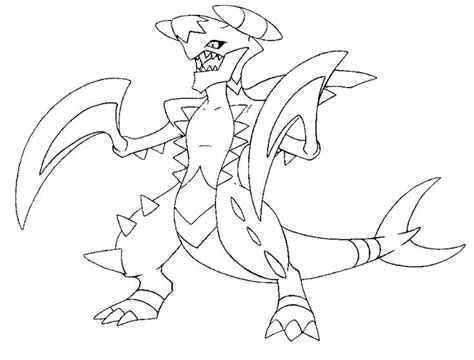 And has viewed by 3488 users. Mega Garchomp Coloring page | 포켓몬 색칠, 포켓몬, 그리기