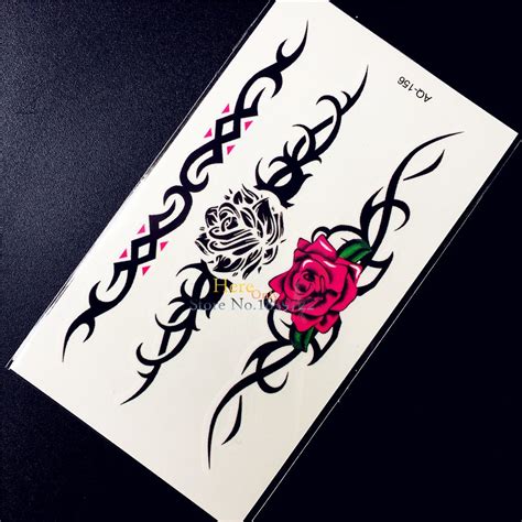 5 out of 5 stars. Black Henna Temporary Disposable Tattoo Sticker Lace ...