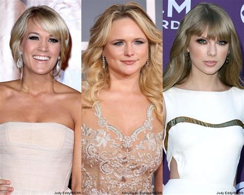 Really, no last name is necessary for either one, given that these two have been the most influential ladies in mainstream country music for the last 15 years. CMT Music Awards Nominees: Carrie Underwood, Miranda ...