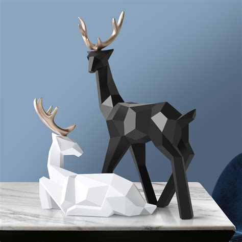 .interior decor room #nordic style #nordic home #nordic house #nordic home decor #dining designs #home decor #home decoration #home design ideas #home deco #interior #interiors. Deer Statue Nordic Modern Home Decoration - 𝖔𝖋𝖋𝖑𝖚𝖘𝖙