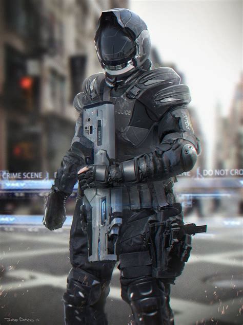 Maybe it can serve as a inspiration. Police, Jose Borges | Sci fi armor, Future soldier ...