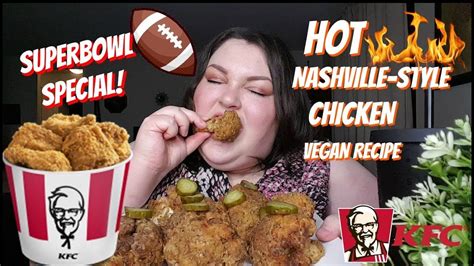 It's all right, is jordan's verdict on kfc's imposter burger, although he could tell it wasn't chicken. KFC HOT NASHVILLE VEGAN CHICKEN SUPER BOWL SPECIAL MUKBANG ...