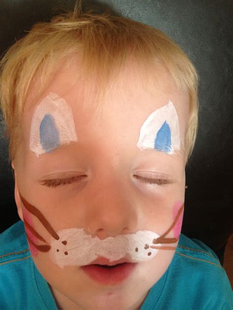 Creating this rabbit face paint from home is easy with our step by step. Quick and Easy Easter Bunny Face Paint - Image 4