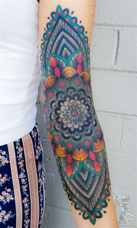 Remove unwanted dark spots, quicker, and with better. Color Mandala Tattoo by Adam Sky, Hold Fast Studio ...