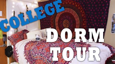 Just tape a strand of lights along the edge of your ceiling for a cool and dramatic look that really stands out. College Dorm Tour and Decoration Ideas + Secret Ceiling - YouTube