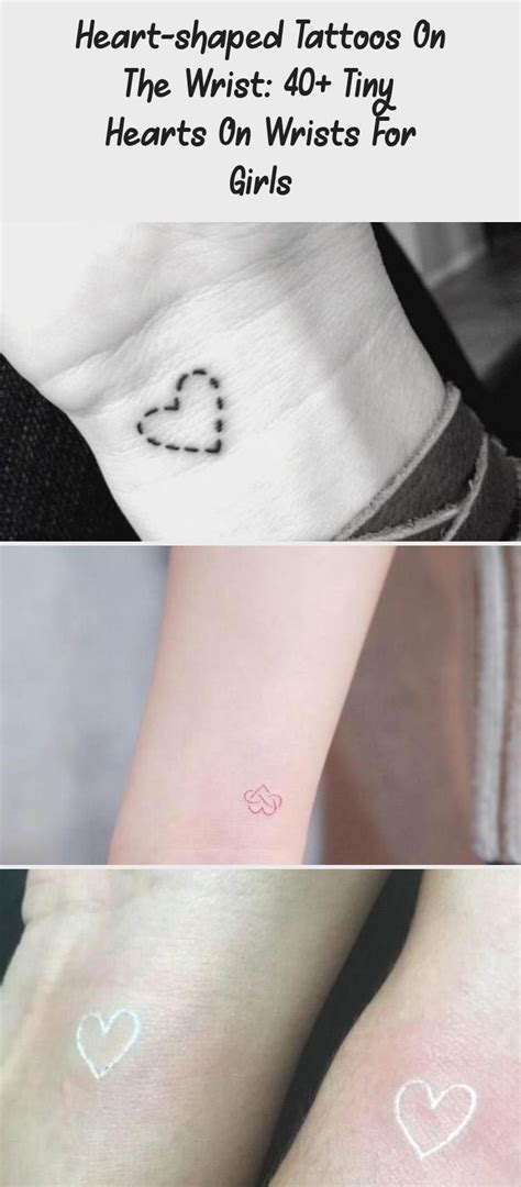 Heart and glow wom tattoo. Heart-shaped Tattoos On The Wrist: 40+ Tiny Hearts On ...