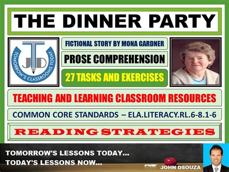 My nonna angelina could make the simplest items feel special, instilling in me that. THE DINNER PARTY - STORY COMPREHENSION - TASKS AND ...