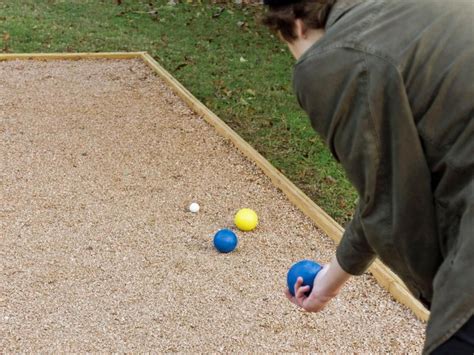 Boules should be made of metal, 7.5 cm in there are only two teams in the game of petanque. Learn how to build a backyard bocce ball court, complete ...